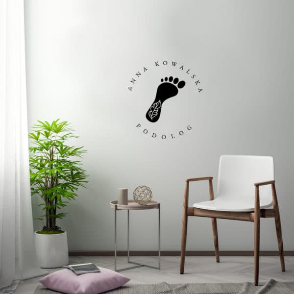 logo dla podologa na ścianę