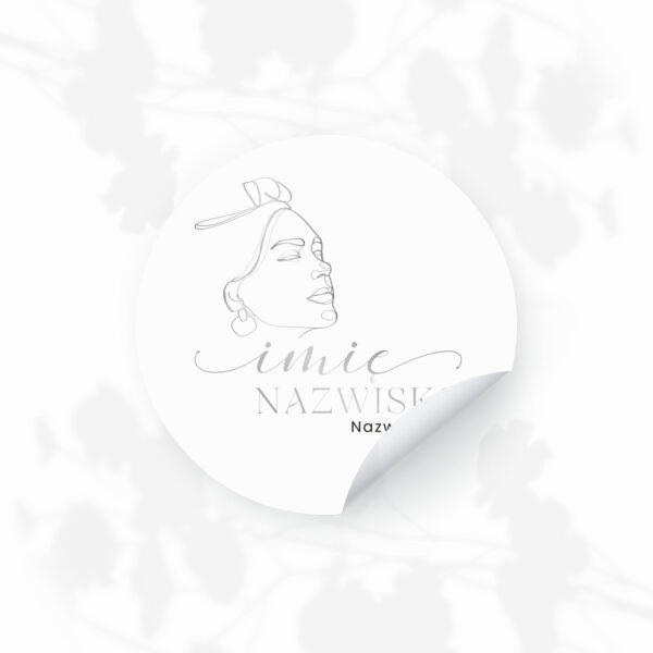 naklejki z logo do salonu masażu