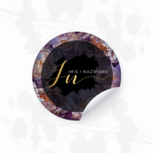naklejki z logo firmowe kwiaty