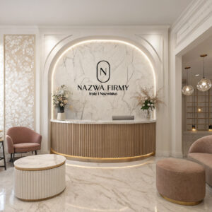 logo jako ozdoba ściany owalne logo