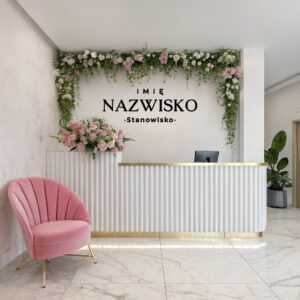 naklejka z logotypem firmy