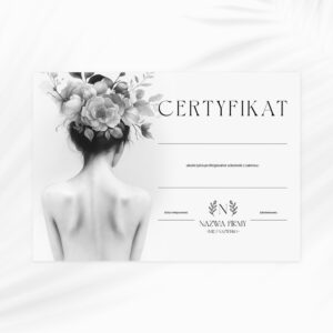 gotowy certyfikat dla uczestnika kursu