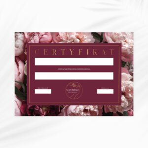 certyfikaty na szkolenia log z dłonią i stopą