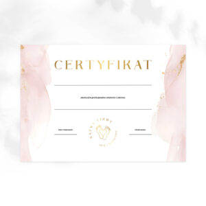 certyfikaty na szkolenia z podologicznym logo