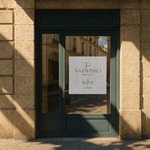 Naklejka na okno z imieniem i nazwiskiem